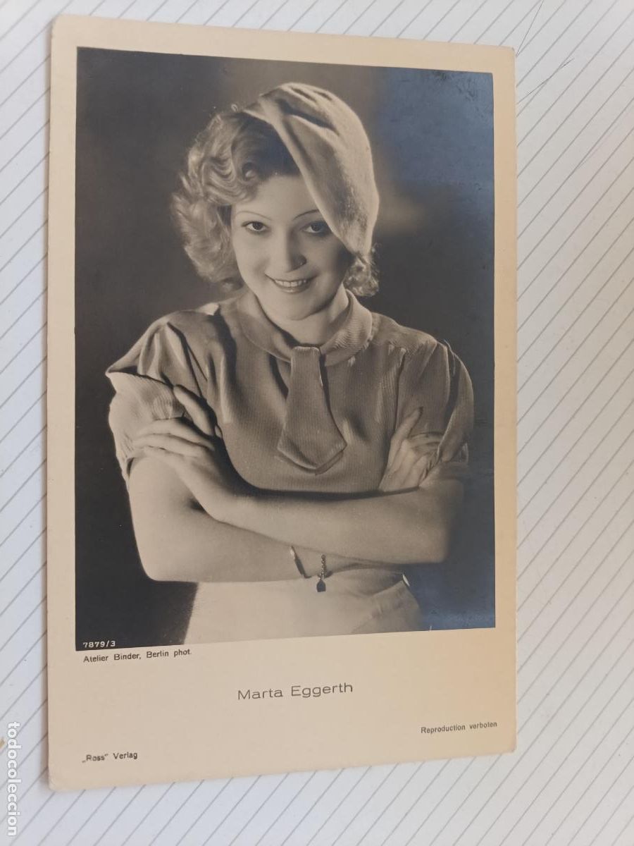 Cine: Marta Eggerth, postal de cine original antigua