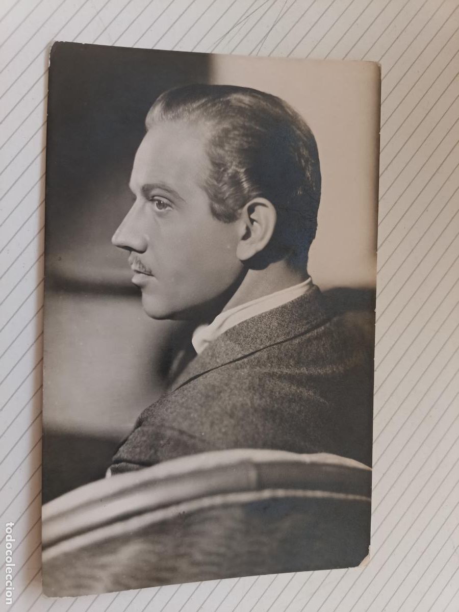 Cine: Melvin Douglas, postal de cine original antigua