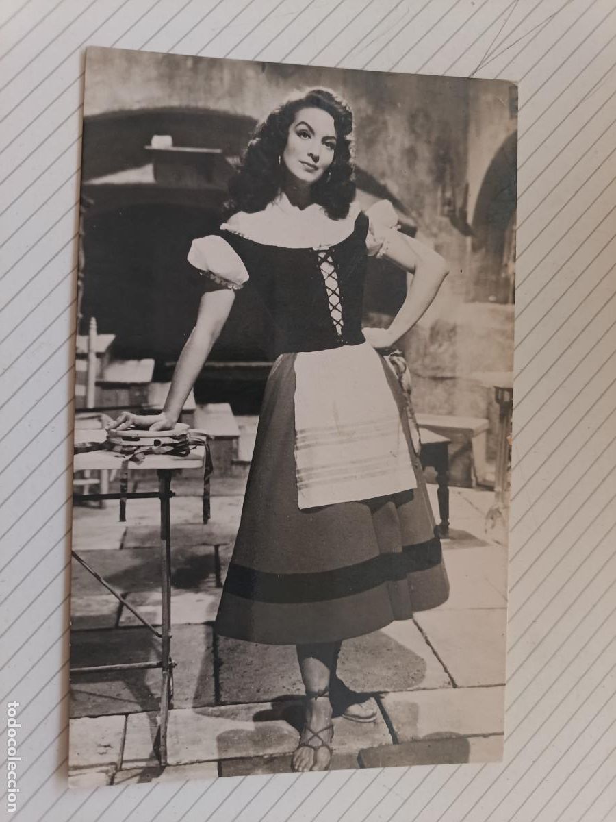 Cine: Mar&iacute;a F&eacute;lix, postal de cine original antigua