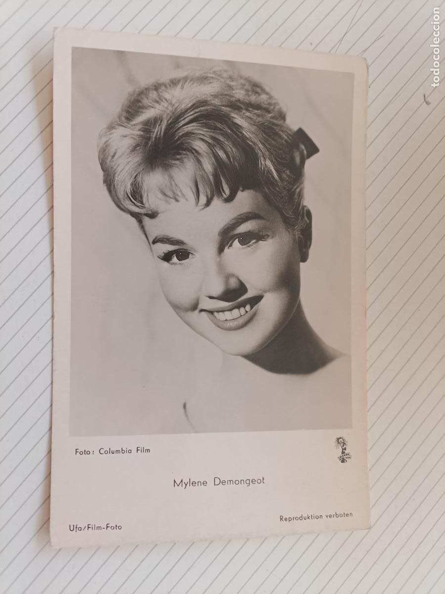 Cin&eacute;ma: Mylene Demongeot, postal de cine antigua
