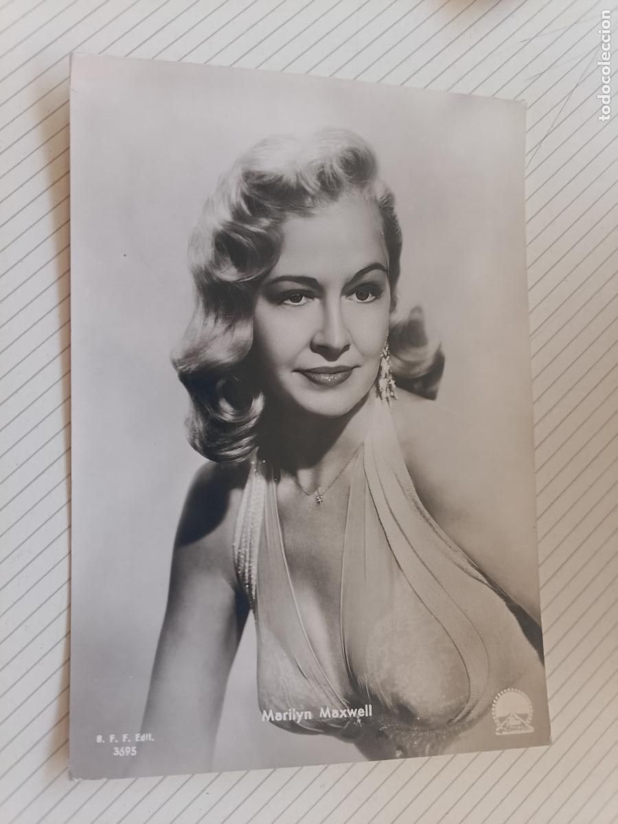 Cine: Marilyn Maxwell, postal de cine antigua