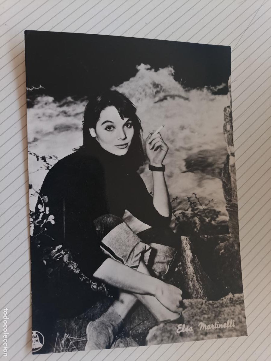 Cine: Elsa Martinelli, postal de cine antigua