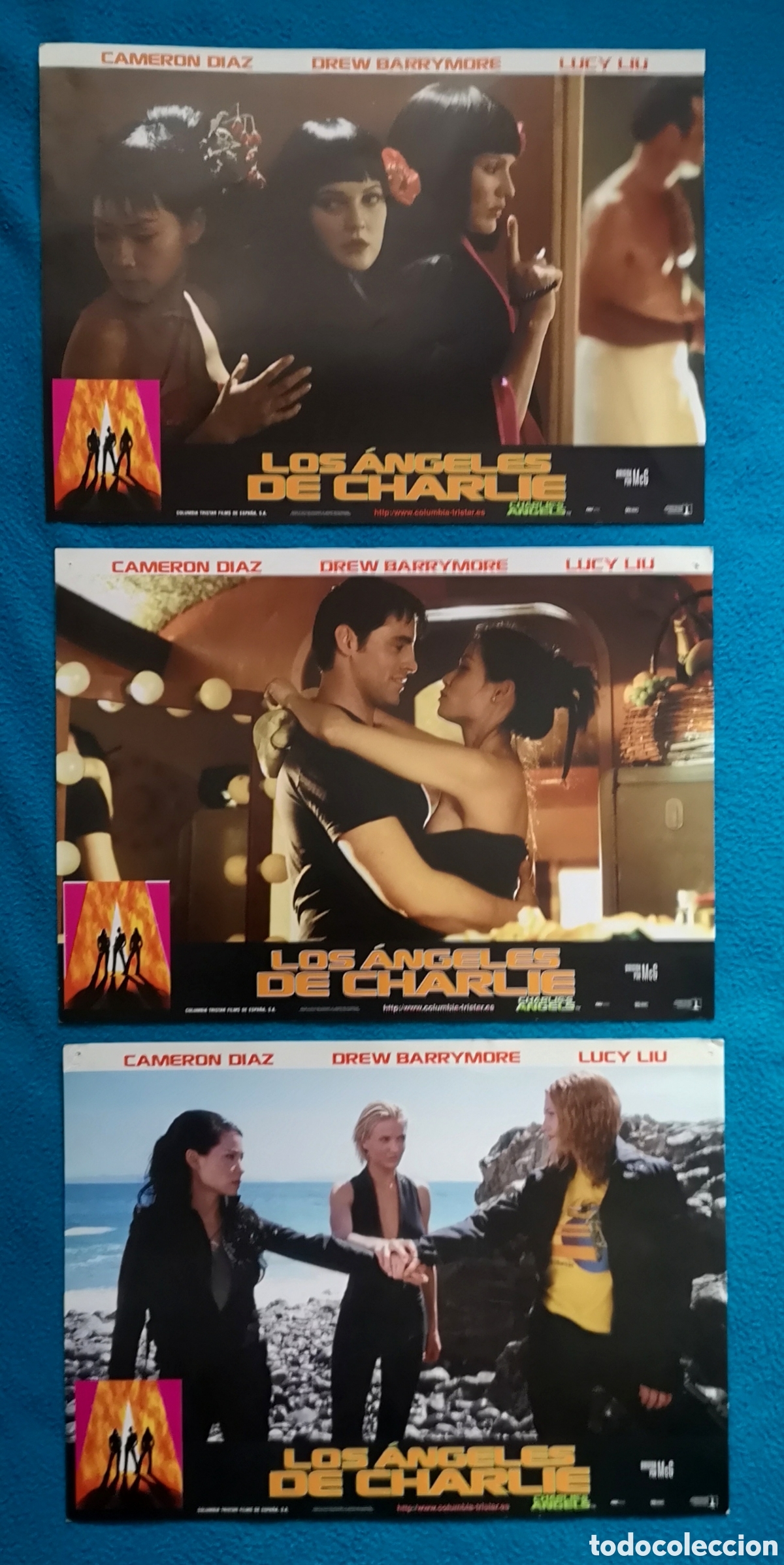 Cine: LOS &Aacute;NGELES DE CHARLIE - 3 FOTOCROMOS