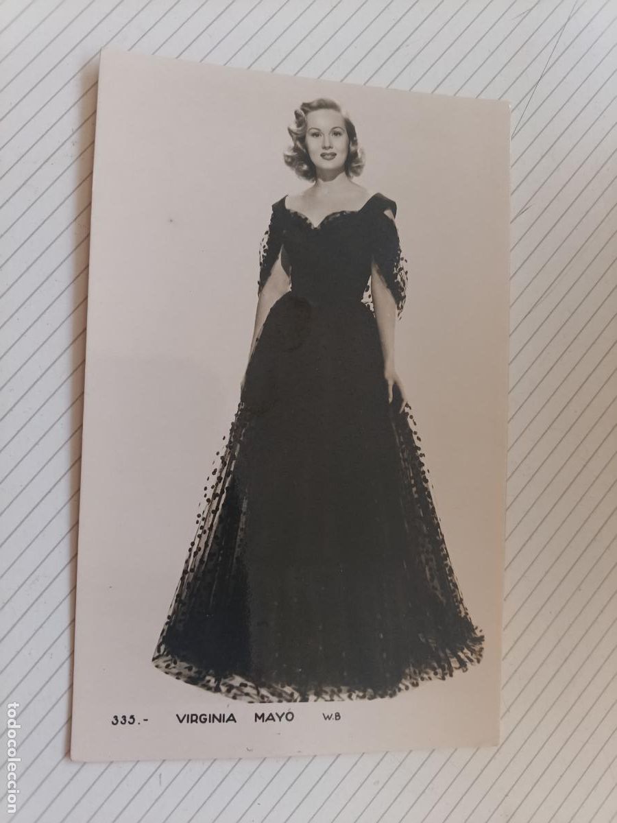 Cine: Virginia Mayo, postal de cine antigua