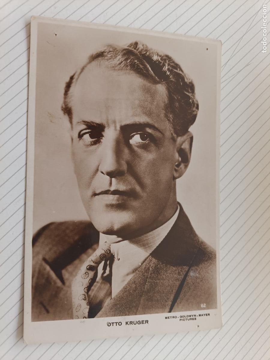 Cin&eacute;ma: Otto Kruger, postal de cine antigua