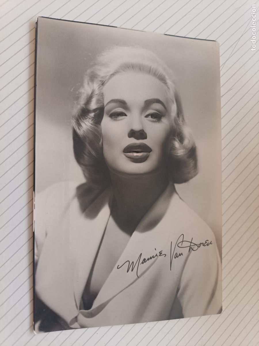 Cine: Mamie Van Doren, postal de cine antigua