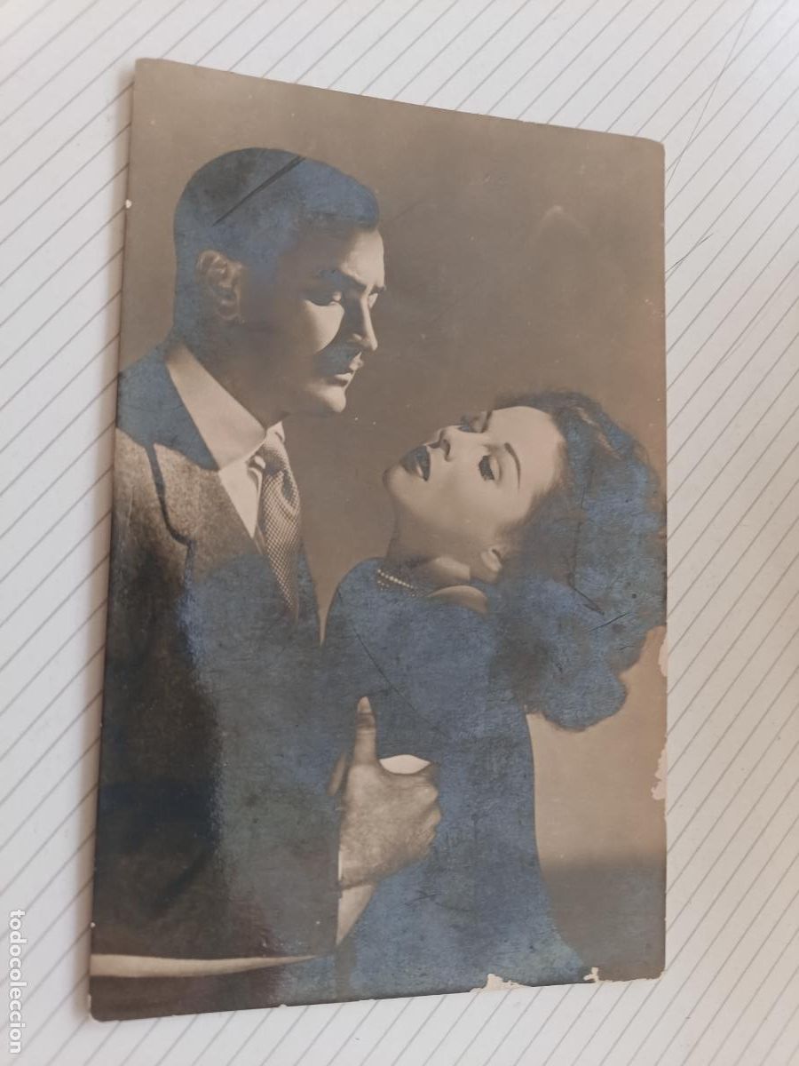 Cine: Lee Bowman y Susan Hayward, postal de cine antigua