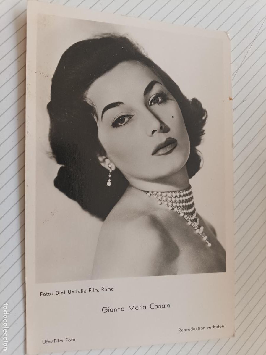 Cine: Gianna Maria Canale, postal de cine antigua