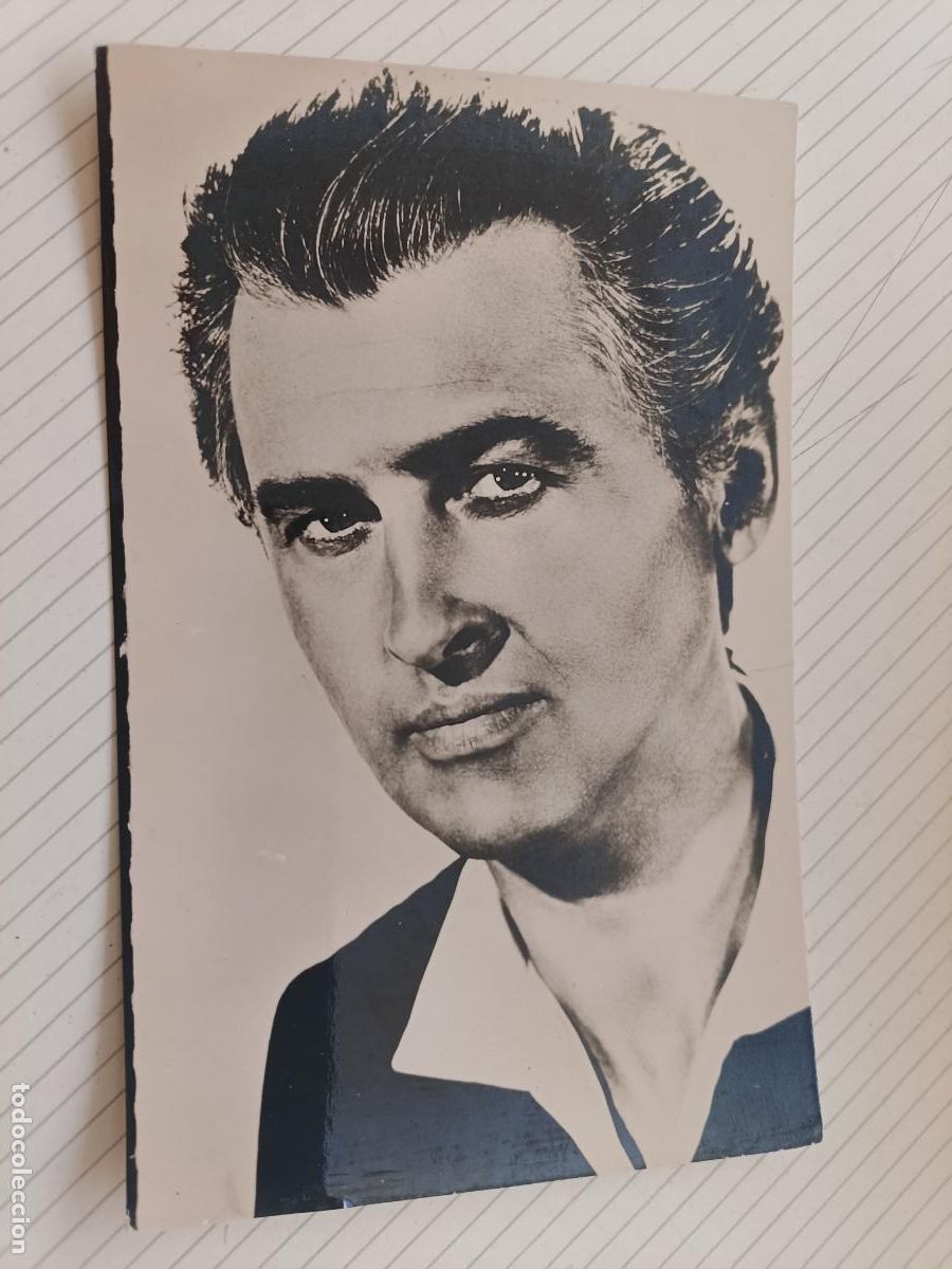 Cine: Stewart Granger, postal de cine antigua