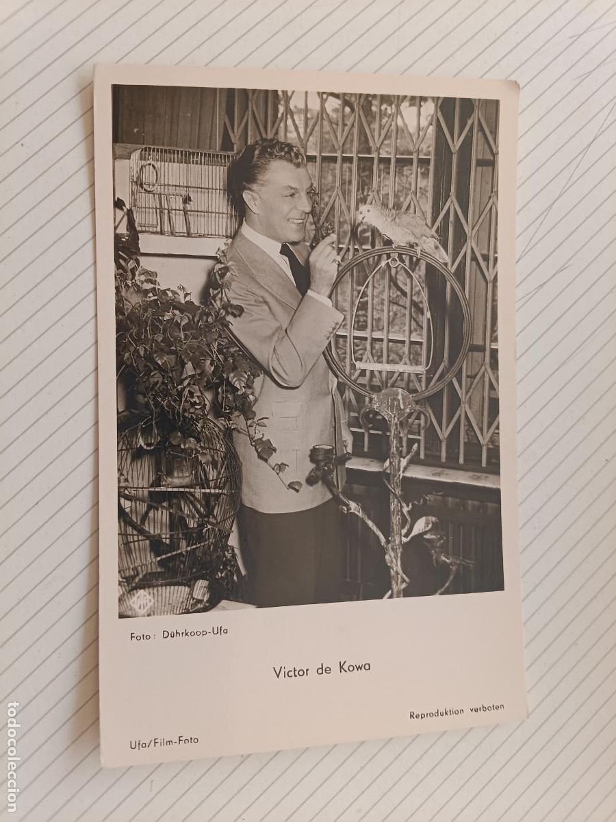 Cine: Victor de Kowa, postal de cine antigua original