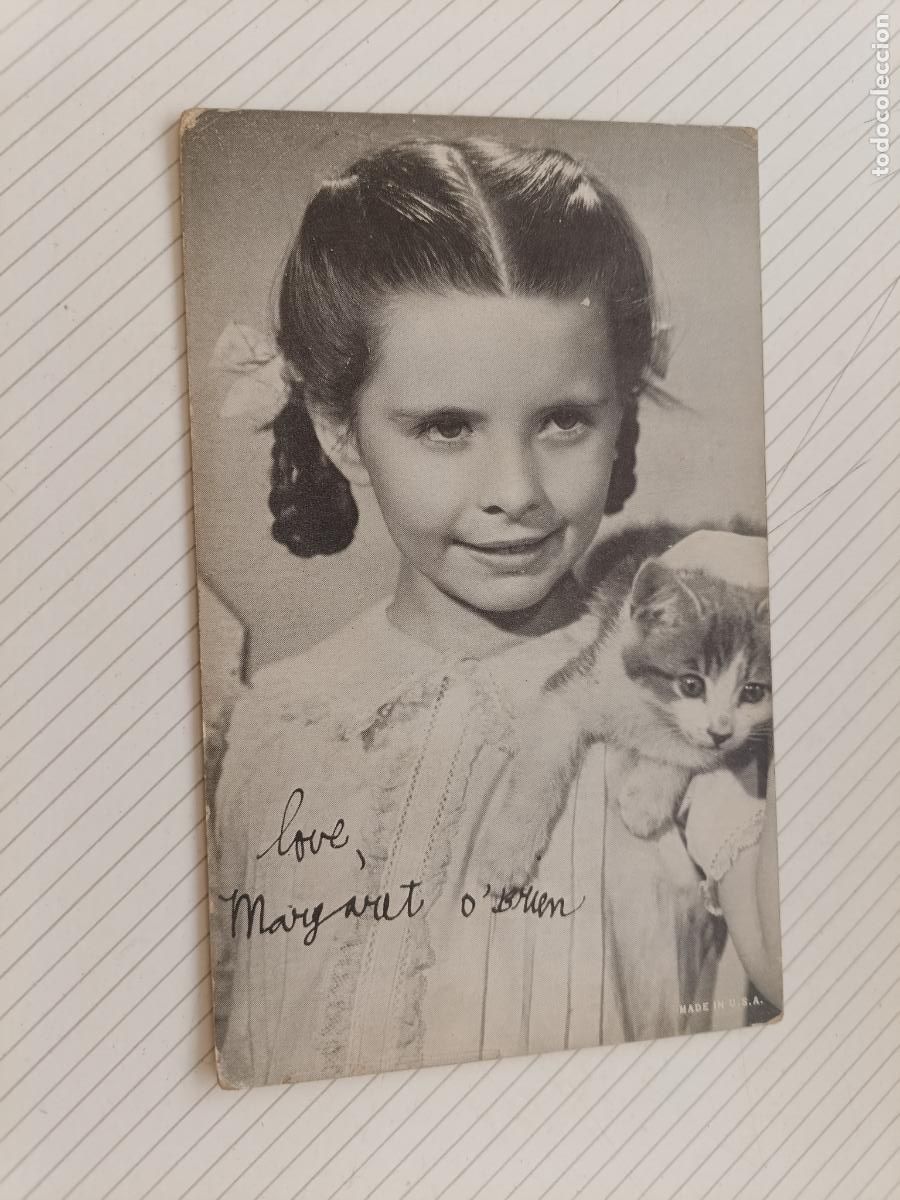 Cine: Margaret O Brien, tarjeta de cine antigua original