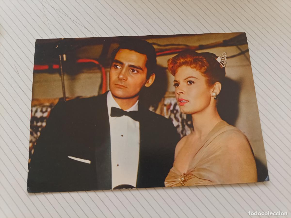 Cin&eacute;ma: David Hedison y Pat Oxens, postal de cine original de &eacute;poca