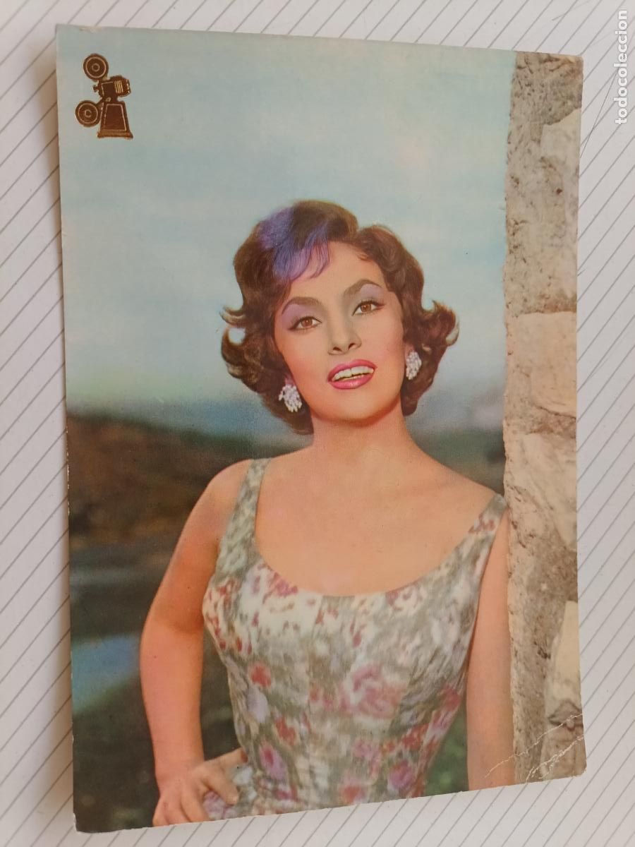 Cinema: Gina Lollobrigida, postal de cine original de &eacute;poca