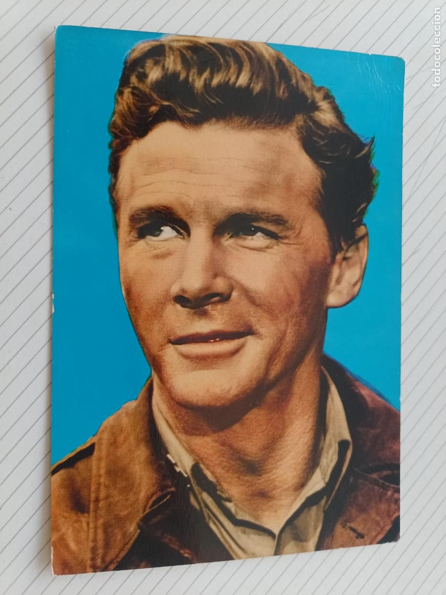 Cine: Steve Forrest, postal de cine original de &eacute;poca