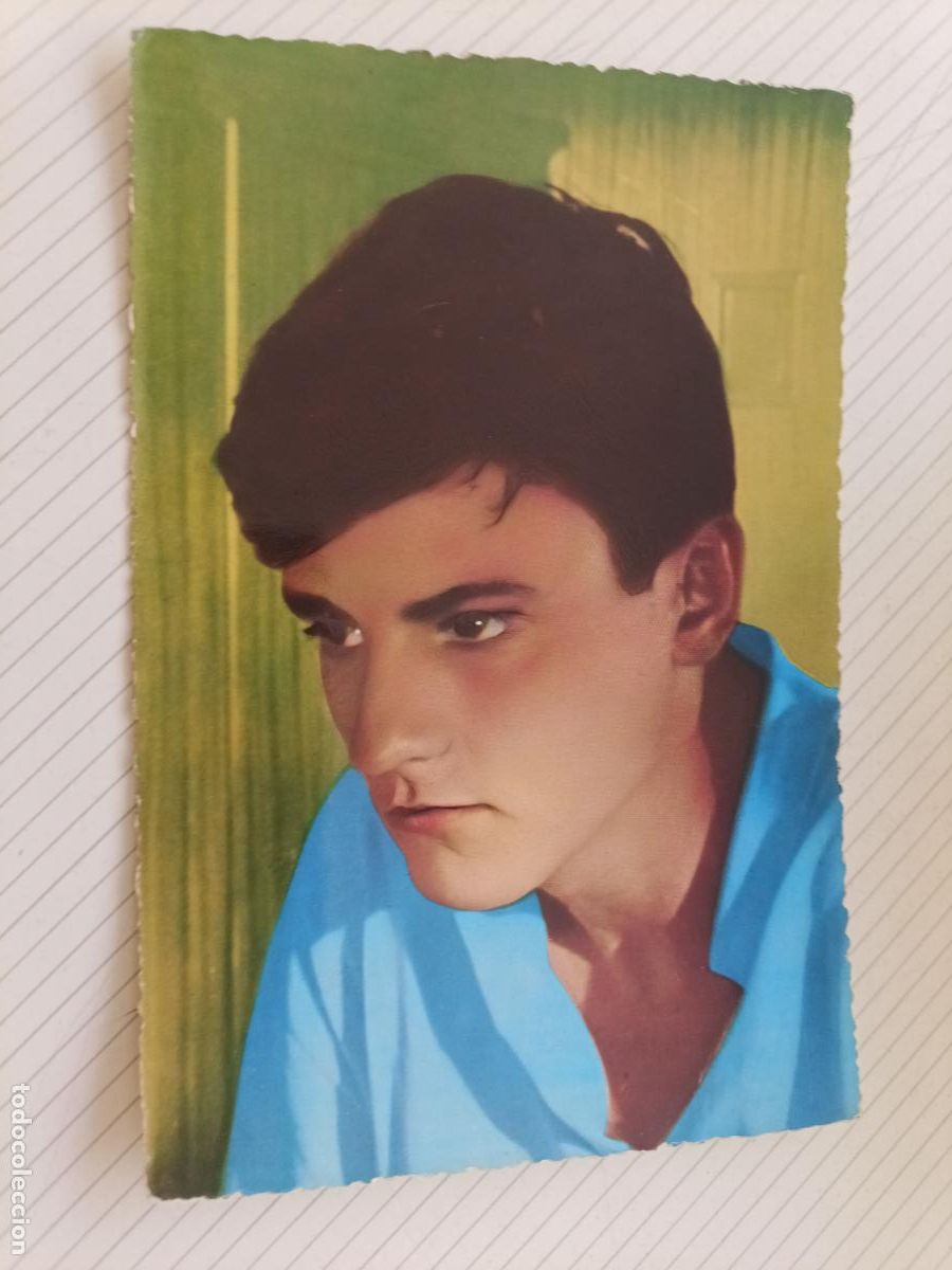 Cine: Jacques Perrin, postal de cine original de &eacute;poca