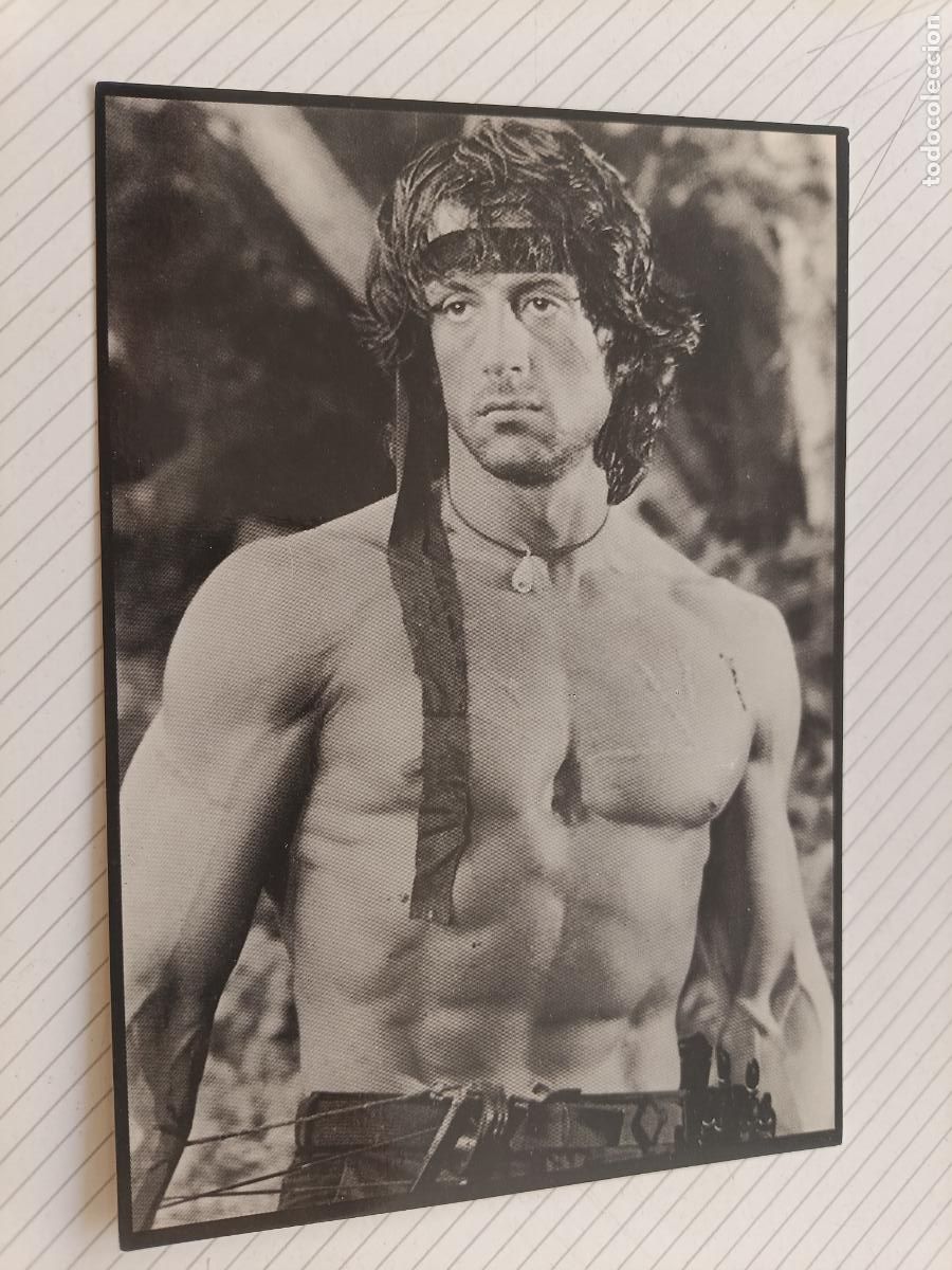 Cine: Sylvester Stallone, postal de cine RAMBO