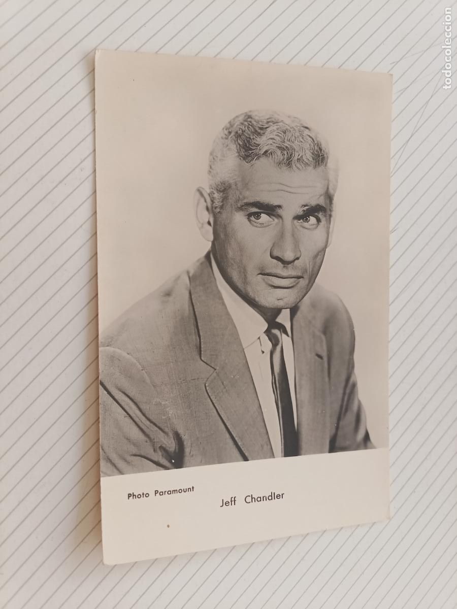 Cinema: Jeff Chandler, postal de cine original de &eacute;poca