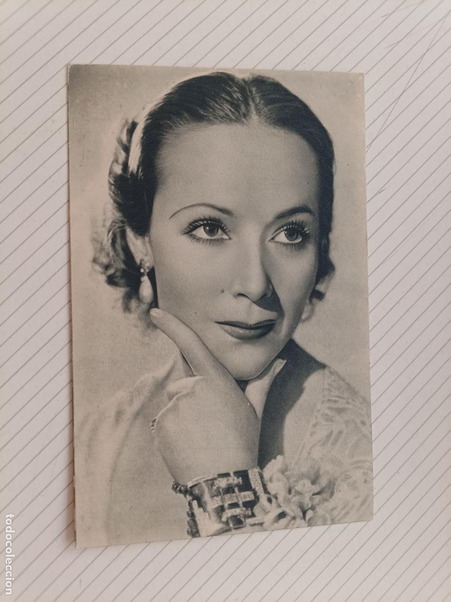 Kino: Dolores del R&iacute;o, postal de cine original de &eacute;poca