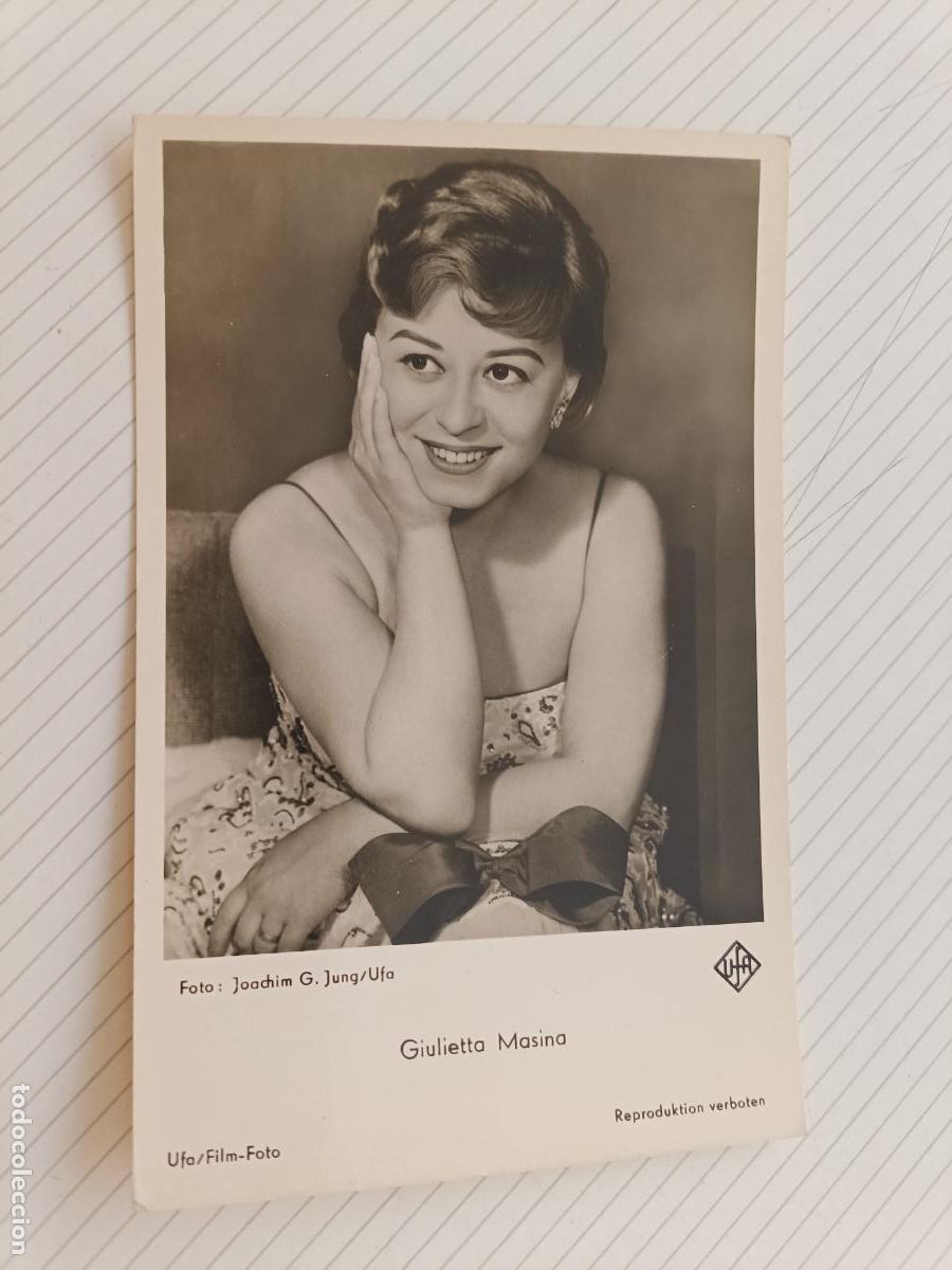 Cin&eacute;ma: Giulietta Masina, postal de cine de &eacute;poca