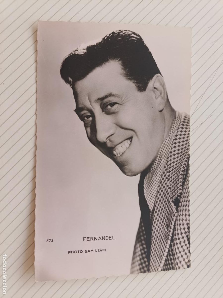 Cine: Fernandel, postal de cine de &eacute;poca
