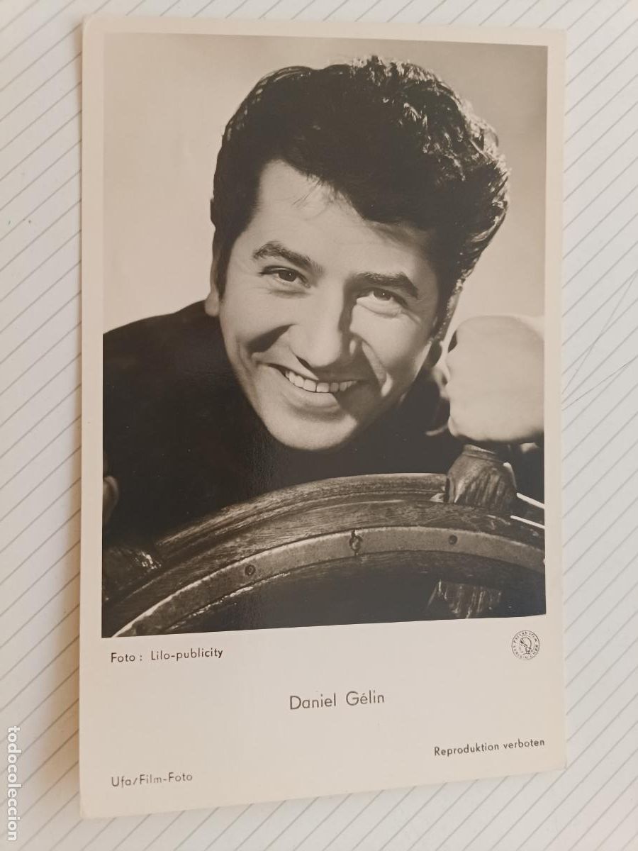 Cine: Daniel Gelin, postal de cine de &eacute;poca