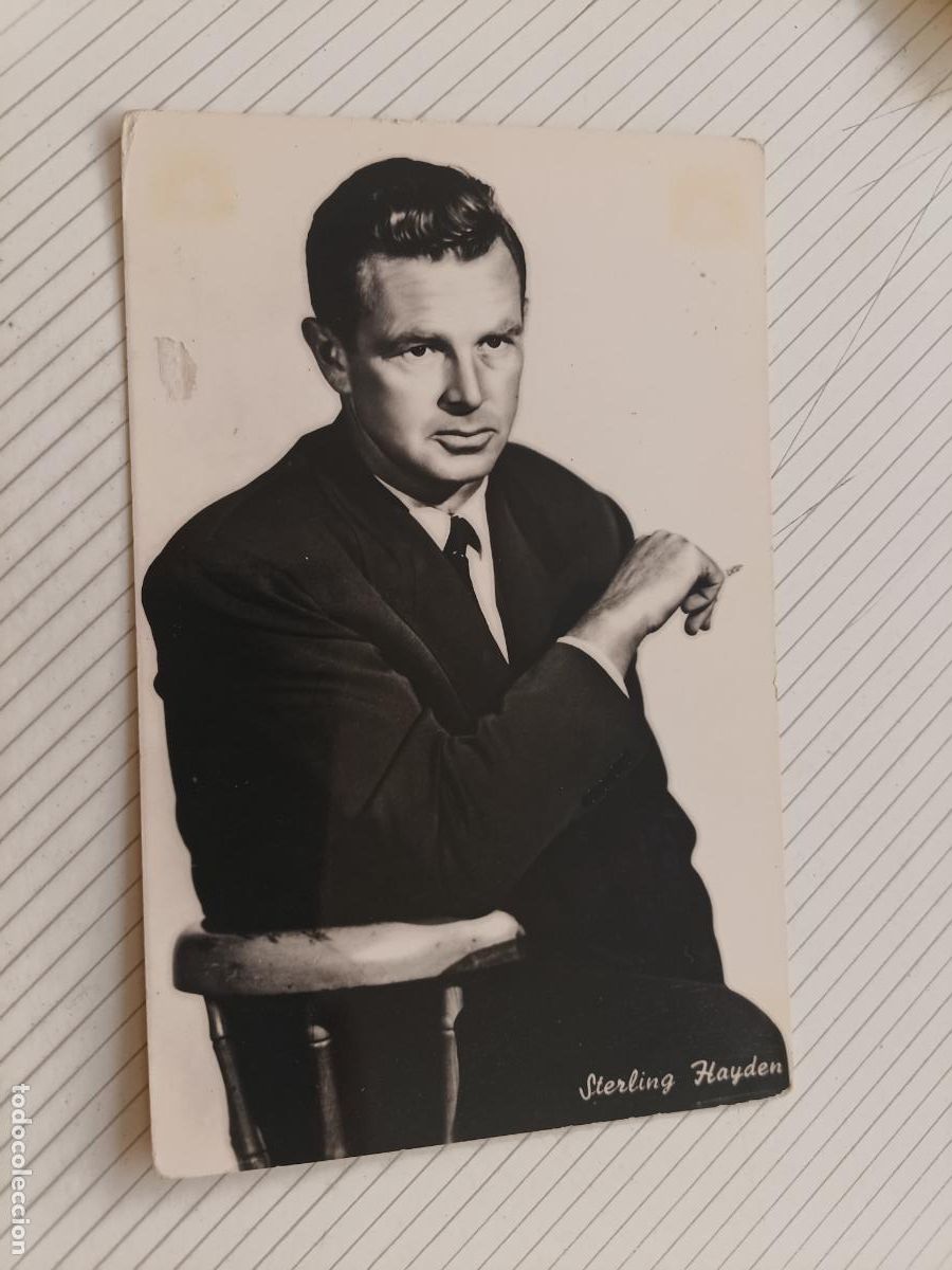 Cine: Sterling Hayden. Postal antigua original