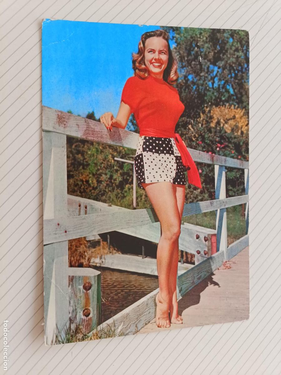 Cin&eacute;ma: Terry Moore. Postal original de la &eacute;poca