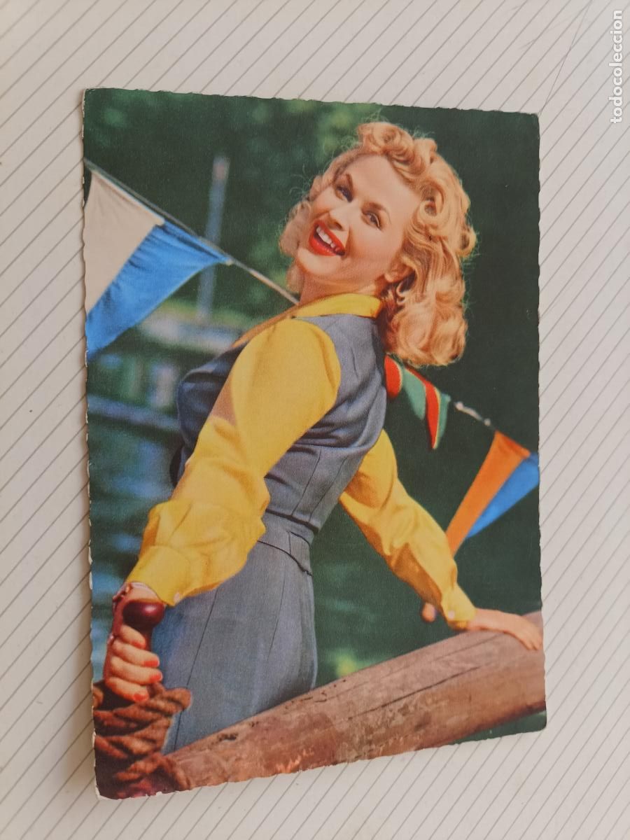 Cin&eacute;ma: Bibi Johns. Postal original de la &eacute;poca