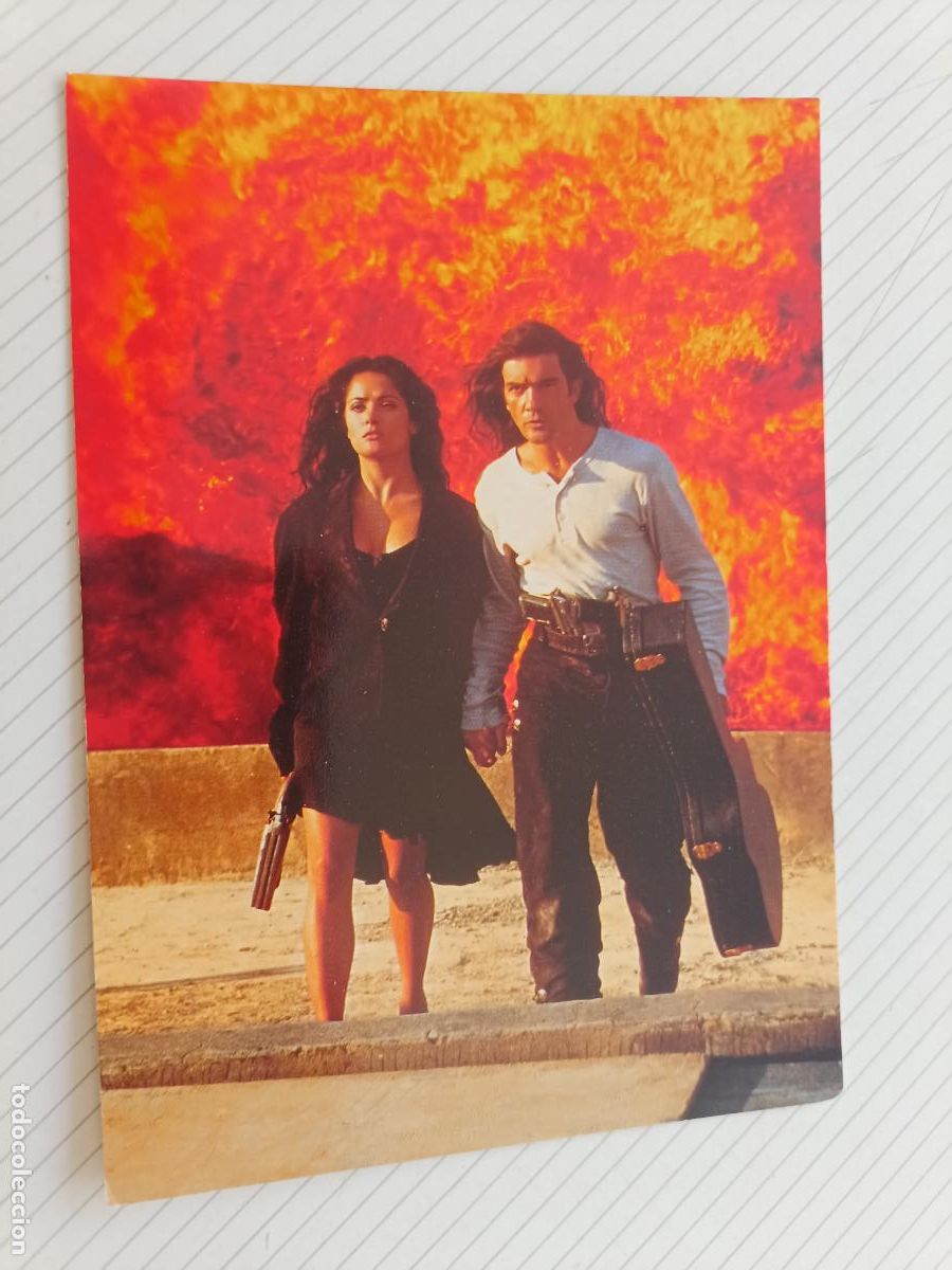 Cin&eacute;ma: Antonio Banderas, DESPERADO. Postal original de la &eacute;poca