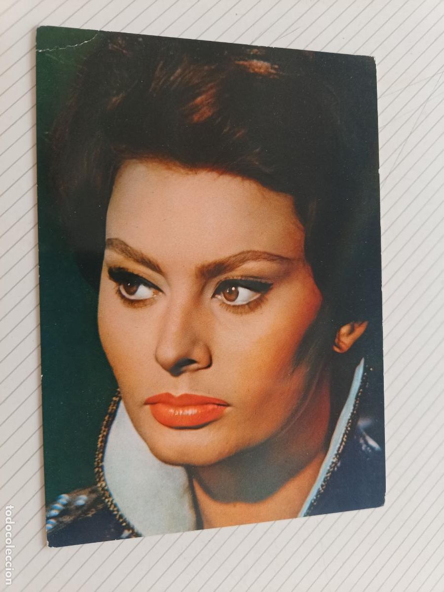 Cin&eacute;ma: Sophia Loren. Postal original de la &eacute;poca