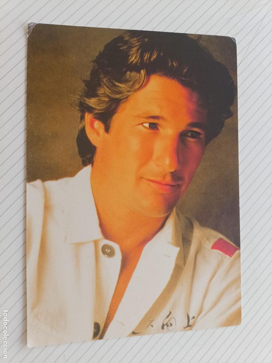 Cin&eacute;ma: Richard Gere. Postal original de la &eacute;poca