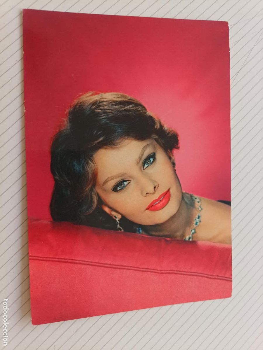 Cin&eacute;ma: Sophia Loren. Postal original de la &eacute;poca