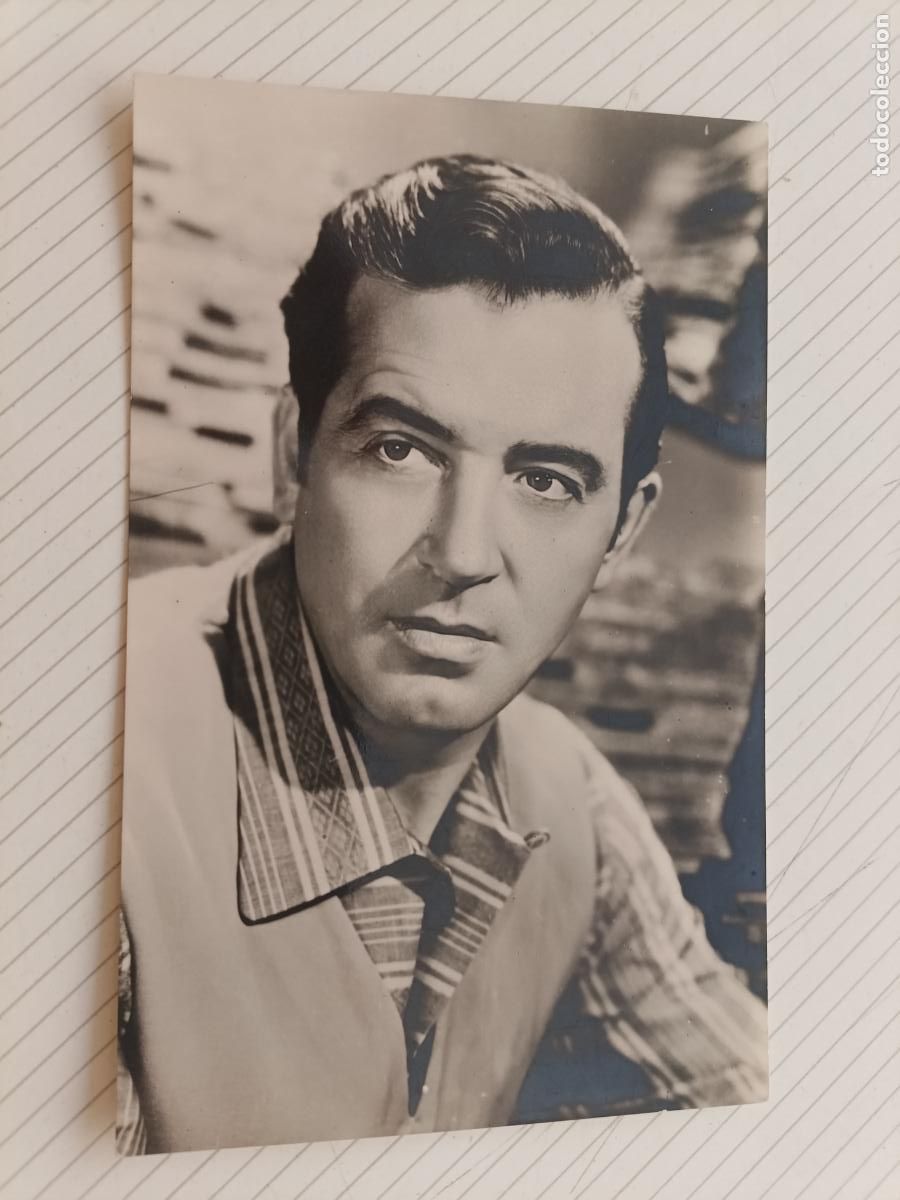 Cine: John Payne. Postal original de cine de la &eacute;poca