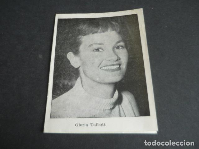 Kino: GLORIA TALBOTT ACTRIZ TARJETA CROMO