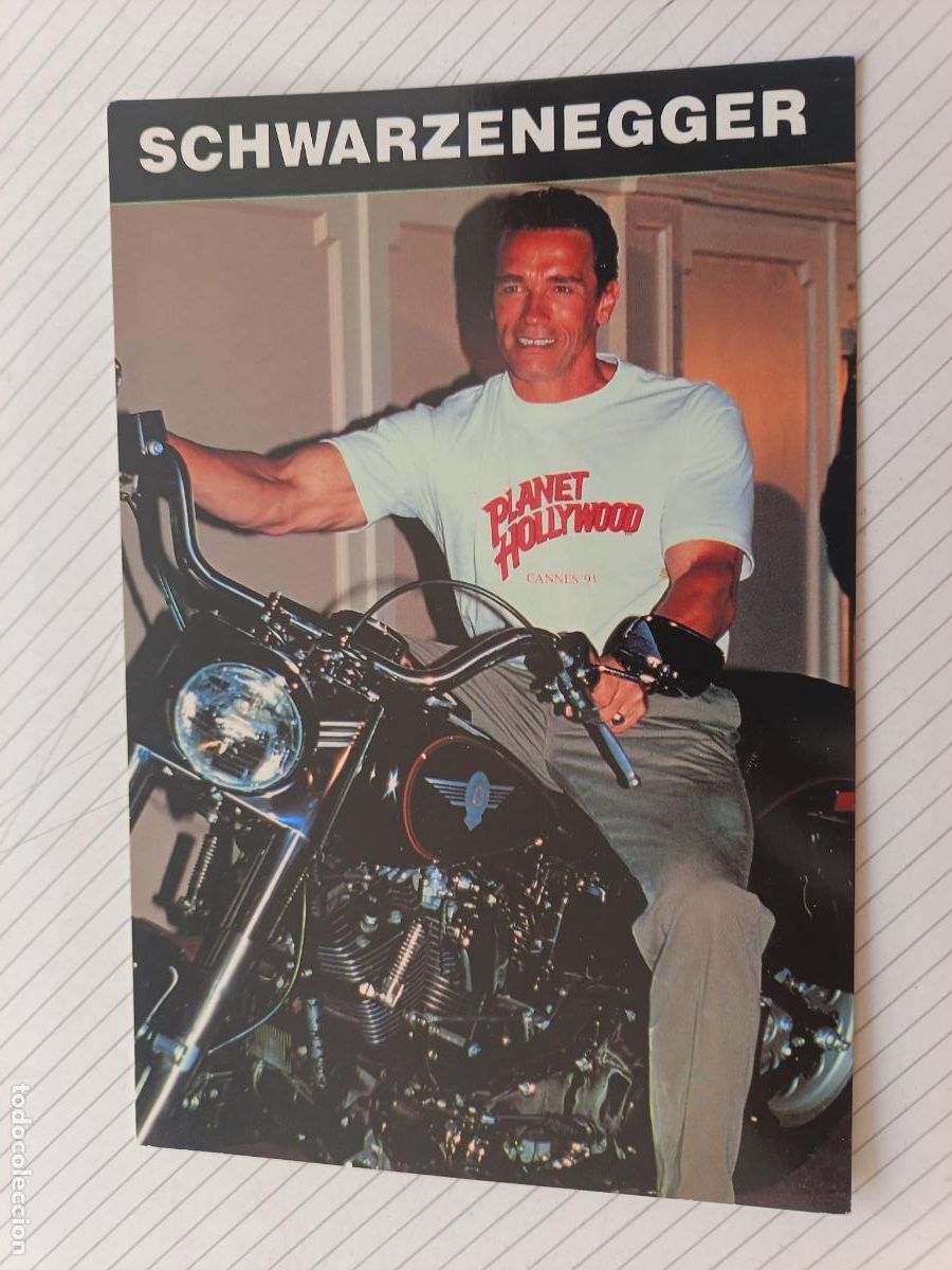 Cine: Arnold Schwarzenegger. Postal de cine