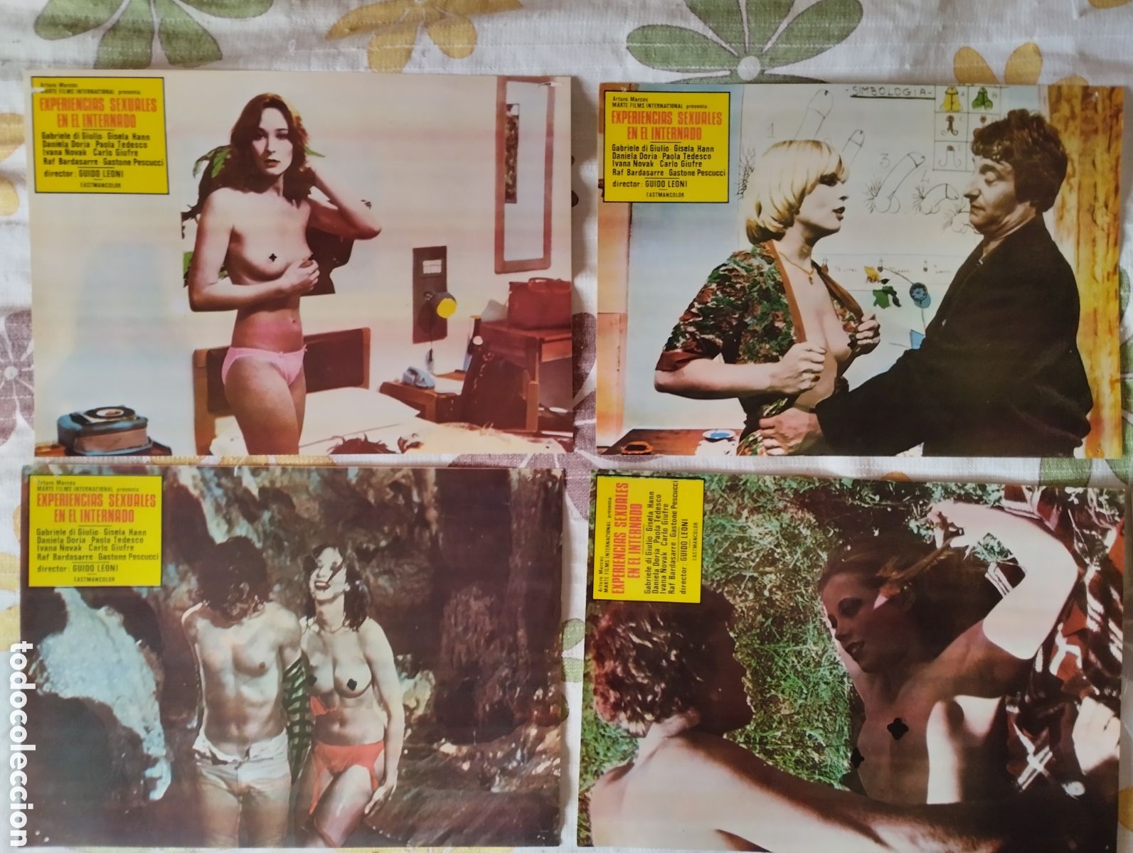 Cine: 8 FOTOCROMOS - EXPERIENCIAS SEXUALES EN EL INTERNADO - SET COMPLETO