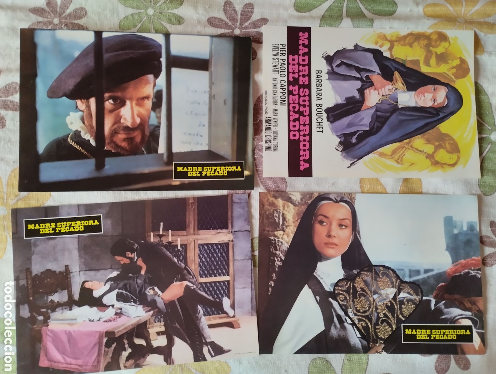 Cine: 12 FOTOCROMOS - MADRE SUPERIORA DEL PECADO - SET COMPLETO