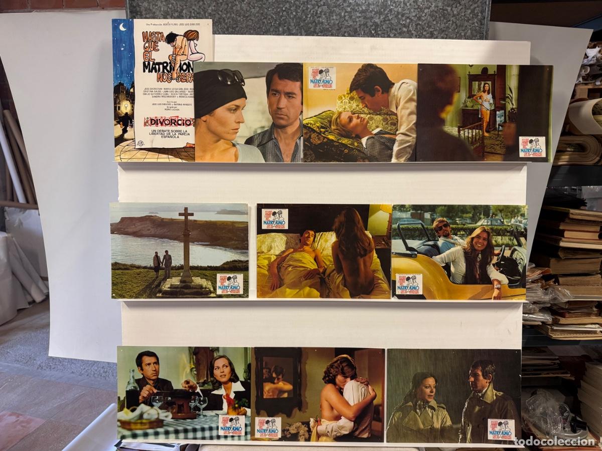 Cine: Hasta que el matrimonio nos separe, Jose Sacristan, Maria Luisa San Jose, 10 Fotocromos