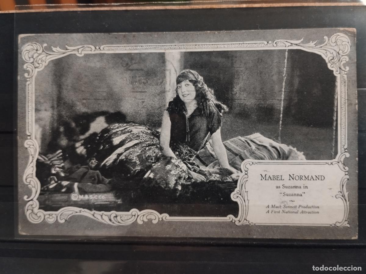 Kino: POSTAL. ACTRIZ. MABEL NORMAND EN UNA ESCENA DE SUSANA. DE EEUU A ESPA&Ntilde;A.