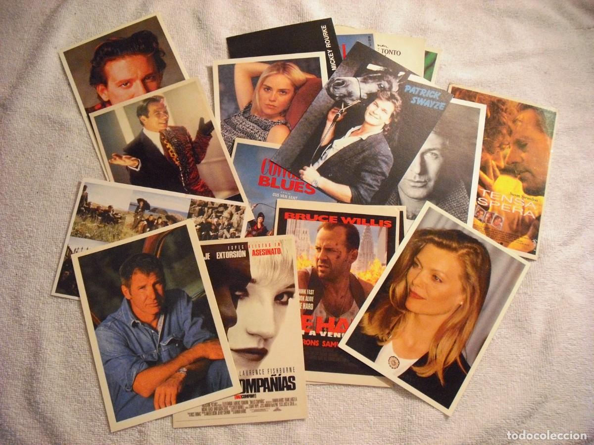 Kino: LOTE DE 18 FOTO/ POSTAL DE ACTORES Y PELICULAS