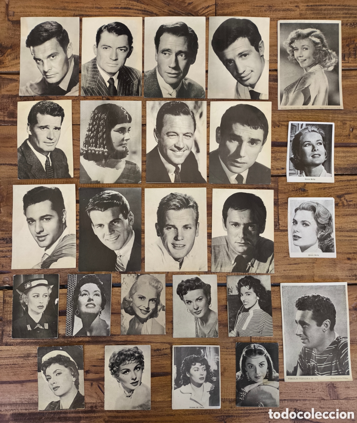 Cine: Lote antiguos fotocromos tarjeta foto fichas actor actriz Hollywood revistas Florita y Rom&aacute;ntica