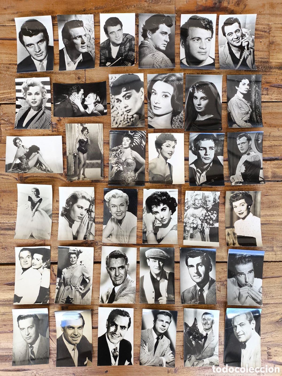 Cine: Lote antiguas fotograf&iacute;as fotocromos tarjeta actores actrices Hollywood Cine