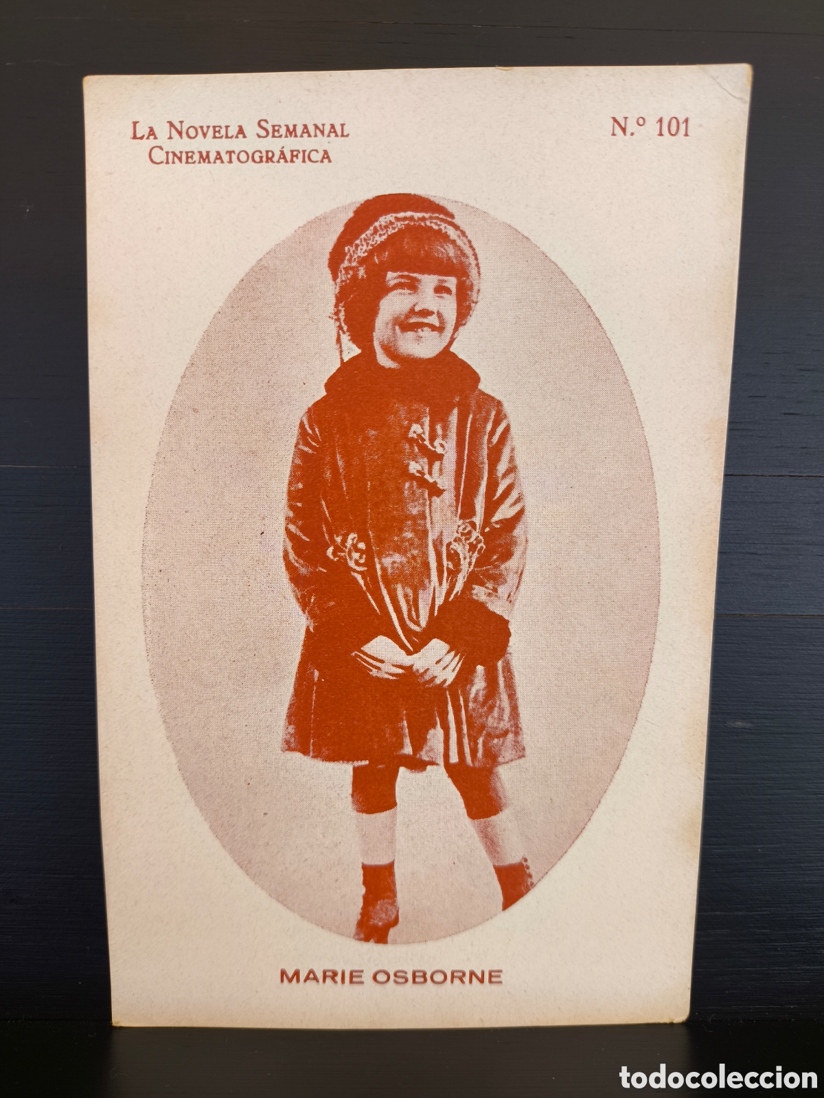 Cine: Antiguo fotocromo actriz infantil cine mudo Baby Marie Osborne Novela Semanal Cinematogr&aacute;fica 101