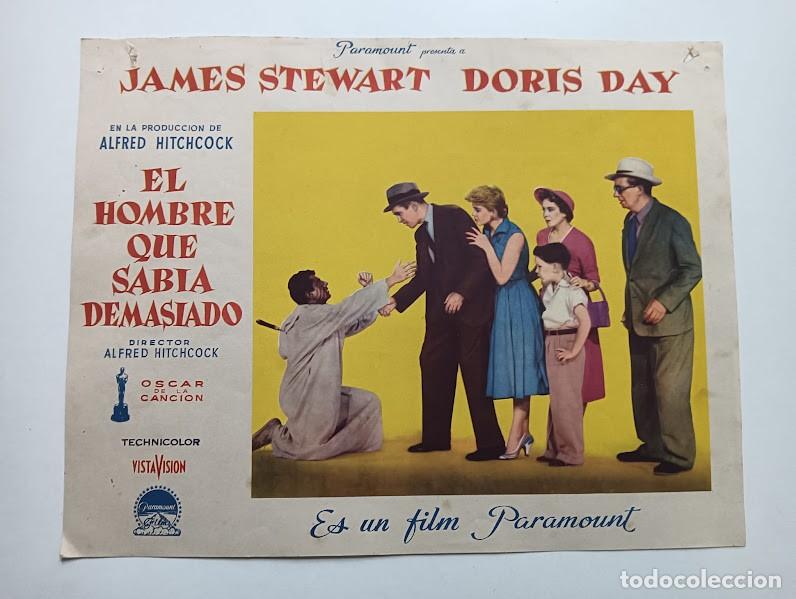 Cine: SJC 0021 EL HOMBRE QUE SABIA DEMASIADO ALFRED HITCHCOCK DAY STEWART SET 15 FOTOCROMOS ORIGINAL ESTR