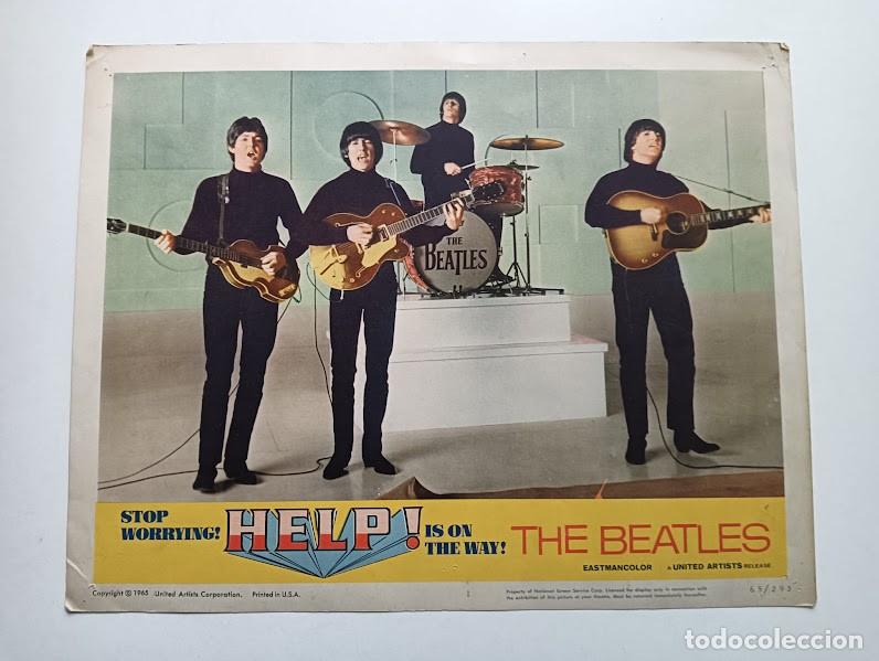 Cine: SJC 0023 HELP Socorro THE BEATLES SET COMPLETO 8 LOBBY CARDS ESTRENO en USA