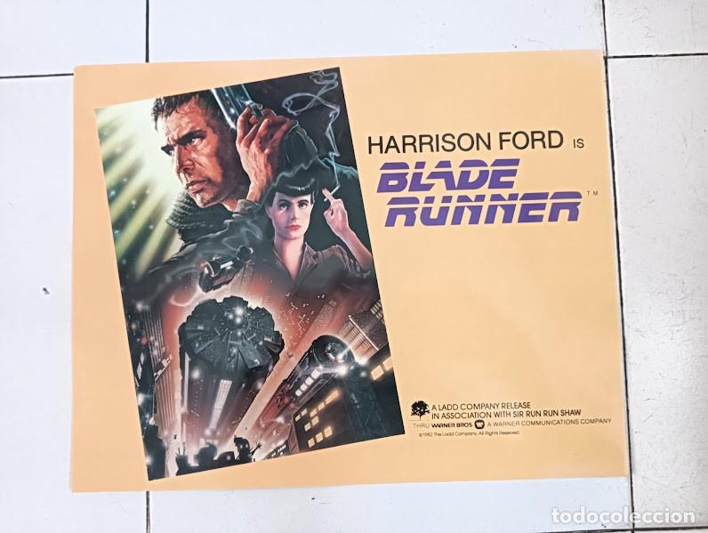 Cine: SJC 0024 BLADE RUNNER HARRISON FORD RIDLEY SCOTT SET COMPLETO 6 LOBBY CARDS ESTRENO en USA