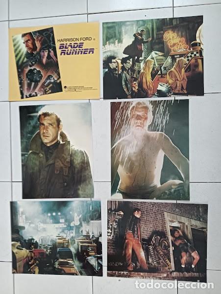 Cine: SJC 0024 BLADE RUNNER HARRISON FORD RIDLEY SCOTT SET COMPLETO 6 LOBBY CARDS ESTRENO en USA