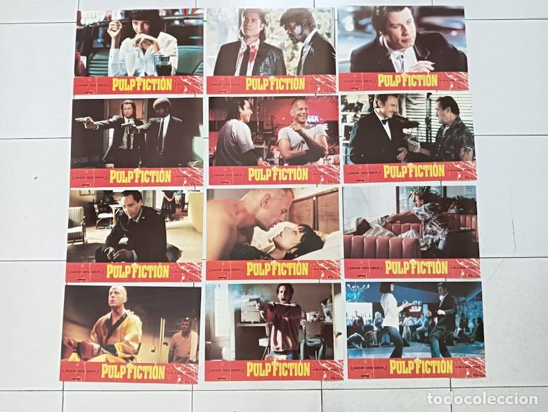 Cinema: SJC 0018 PULP FICTION TARANTINO SET COMPLETO 12 FOTOCROMOS ORIGINAL ESPA&Ntilde;OL