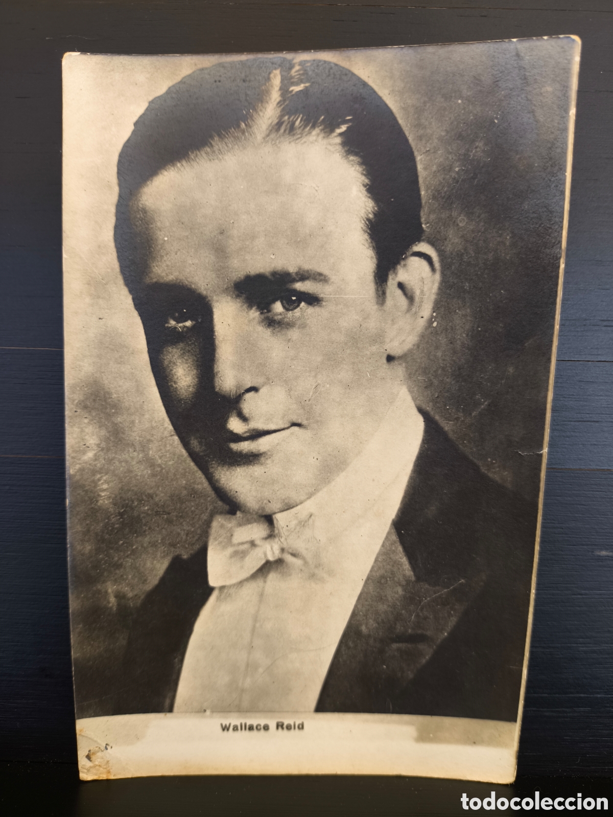 Cine: Antigua postal fotogr&aacute;fica retrato Wallace Reid actor cine mudo Hollywood