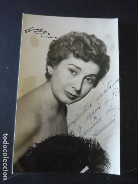 Kino: ACTRIZ A IDENTIFICAR ANTIGUA FOTOGRAFIA CON FIRMA AUTOGRAFO 9 X 14 CM